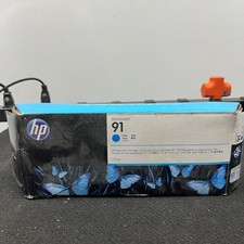 Genuine HP 91 Cyan Standard Yield Ink Cartridge (C9467A) 12 JUL 21 picture