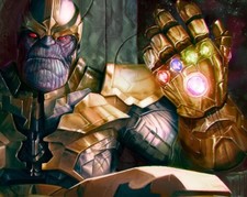 HQ1 MARVEL COMICS THANOS AVENGERS Infinity war Guantlet  MOUSE PAD 9 X 7inch USA picture