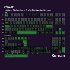 Jaycomia EVA-01 PBT Keycaps 142-Key Cherry Profile Dye-Sub Multi-Language MX picture
