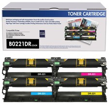 4 Pack DR-221CL Drum Unit Compatible With Brother MFC-9130CW DCP-9020CDW DR-221 picture
