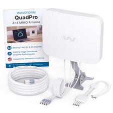 Waveform QuadPro 4x4 MIMO Complete Kit w/ 20' cable & Window Entry, White picture