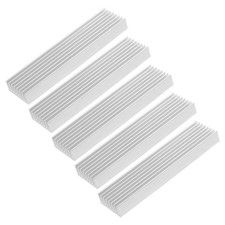 5Pcs Aluminum Heatsink Silver Tone Radiator Heatsink Cooling Fins, 100x25x10mm picture