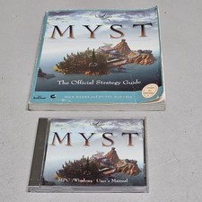 Myst Official Strategy Guide Book + MPC Windows User’s Manual Vintage Broderbund picture