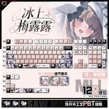 Anime Magical Girl Witch Trial Hikami Meruru PBT Keycaps for Mechanical Keyboard picture