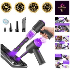 14500 Pa Mini Computer Vacuum with HEPA Filter & 3-in-1 Air Duster - Cordless picture