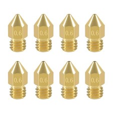 Aokin 8 Pcs 0.6mm MK8 Extruder Nozzles 3D Printer for Creality  picture