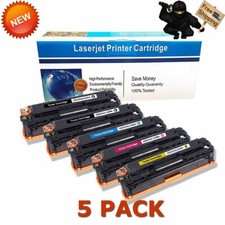 5-Pack Toner Set for HP 128A Color LaserJet Pro CP1525 CP1525nw CM1415fnw CE320A picture