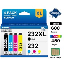 232XL Black Color Ink Cartridge For Epson 232 XP-4205 XP-4200 WF-2930 picture