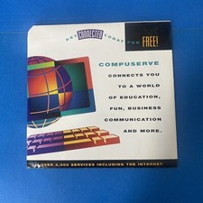 Vtg Compuserve Disc Software Sealed Disk CD 1995 Promo USA Computer Software picture