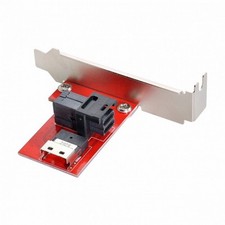 CY PCI-Express 4.0 SAS SFF-8654 to HD SFF-8643 PCBA Female Adapter With Bracket picture