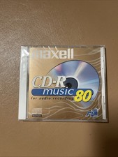 Maxell CD-R Music 80 min for ***audio Only recording - New Sealed picture
