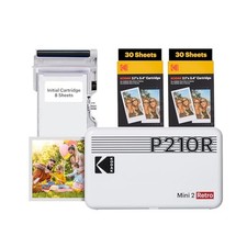 KODAK Mini 2 Retro 4PASS Portable Photo Printer (2.1x3.4 inches) Initial 8 picture