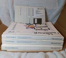 Complete Vtg 1992 Microsoft Excel for Macintosh Rare Software Retro Apple Floppy picture