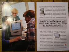 Apple Macintosh Education 1994 Vintage Ad 9 x 6.75 #2- Two Pages - Original Clip picture