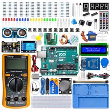 Inventor Lab Starter Kit with Original Arduino Uno R3 REV3 Multimeter 34 Proj... picture