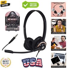 Headset with Microphone - Noise Canceling Computer Headset for Office, Meetin... picture