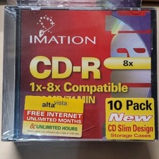 New Imation CD-R 1X-8X 650MB/74Min. 10 Pack Sealed picture