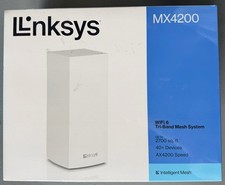 Linksys MX4200 WiFi 6 Tri-Band Mesh Router AX4200 (Brand New) picture