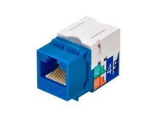(10 PCS) MONOPRICE 5379 Datacom Jack, Cat6, Punch Down, Blue. NIB picture