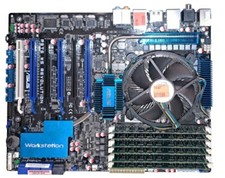 ASUS P6T6 WS REVOLUTION Motherboard +Intel i7-920 +12gb RAM +heat sink and fan picture