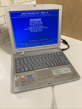 💻 Averatec 3200 💾 AMD Athlon XP-M 2000+ 512MB RAM🔋Turns On | No HDD | Vintage picture
