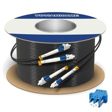 500ft LC to LC Armored Fiber Optic Cable, Single Mode, OS2\ picture