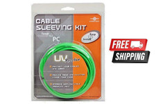 Vantec CSK-80UV-GR Cable Sleeving, GREEN UV Kit Protect Your Cables  SHIPS FREE picture