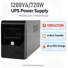 1200VA/720W Backup UPS Uninterruptible Power Supply 4 Outlet LCD Display Battery picture