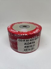 50 Ridata 700MB 52X CD-R Inkjet White Hub Printable Blank Media Recording Disc picture