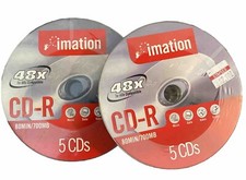 Imation 5 Pack CD-R 700MB 80 Minute 48x  (NEW Quantity 2) 2003 Vintage picture