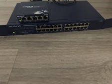 NETGEAR Switch Lot JGS524 v2 24-Port Gigabit + FS105 v3 5-Port w/ Power TESTED picture