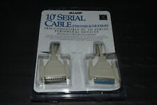 Vintage Allsop 10' Serial Cable (Printers & Modems) IBM Compatible NEW & SEALED picture