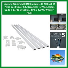 Legrand C310 Cord Cover Kit - Stylish & Functional 11-Piece Cable Concealer picture