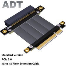 ADT-Link PCI-E 3.0 X8 Extension Cable PCIe Riser Card 8x Full Speed Stable New picture