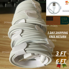USB Charger Cable Charging Data Cord Lot For Apple iPhone 13 12 11 X XR 8 7 6 SE picture