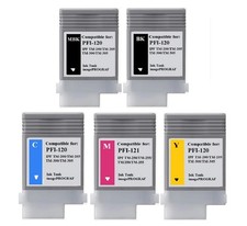 5 Pack PFI-120 & PFI-121  M Ink Cartridge tank for Canon iPF TM-350 TM-355 picture