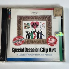 VTG NOS Softkey Special Occasion Clip Art Collection Windows PC CD Rom NEW picture