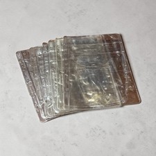 Vintage IBM Plastic Sleeves For Floppy Disks 3 Ring Set of 9 picture