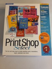 Broderbund The Print Shop Select Big Box Software Vintage Untested picture