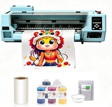 New 24Inch DTF Printer Installed Two XP600 Printheads Printing faster and Stable picture