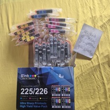 Ink Cartridges 225 & 226 (17 total)- EZink -Fits Canon Printer21 -New open box picture