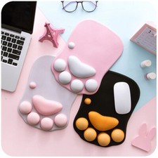 Cute Cat Paw Mouse Pad Kawaii Gaming Desk Pad Nonslip Silicone Mice Mat picture