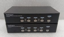 Lot Of 2 StarTech 4-Port DVI USB KVM Switch w/ Audio & USB 2.0 Hub [No AC] #99 picture