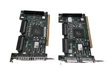 Lot of 2 Adaptec SCSI Card 39160 SCSI Controller ASC-39160 PCI-X Card picture