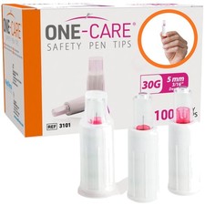 Safety Pen Tips with Automatic Shield, 30G x 5mm, 100 Count picture