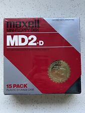 Maxell MD2-D Floppy Disks 5.25” Double Sided Double Density With Plastic Case picture
