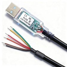 USB to RS485-WE Serial Cable UART Converter Wire End FT232 Chipset 6ft 1.8m picture