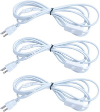 3Pcs 3Pcs 5FT Extension Power Cord, 3Pin Integrated LED Light Cable picture