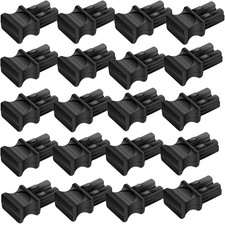 Fiber Mall 20pcs SFP+ QSFP+ Black Silicone Dust Caps picture