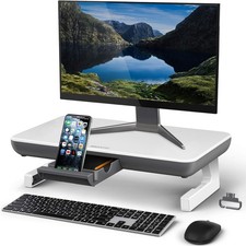AboveTEK MS-2308 Compact Foldable Monitor / Printer stand- Black picture
